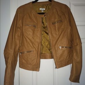 Cache Tan Leather Jacket