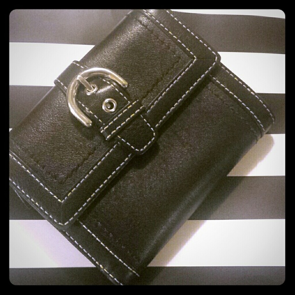 Coach Trifold Black Wallet