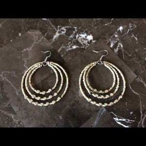 New Boho Style Beaded Hoop Earrings