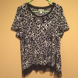 Dressbarn Cheetah Top