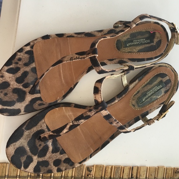 ***SOLD***Dolce &Gabbana leopard print sandals