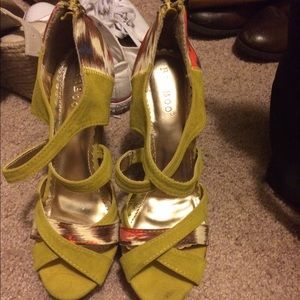 Very gently used bamboo heels