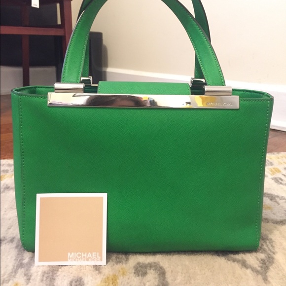Palm Green Leather Michael Kors handbag