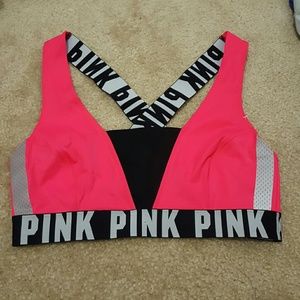 Pink Sports Bra