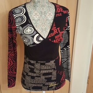 Designer Top by Desigual Size Medium