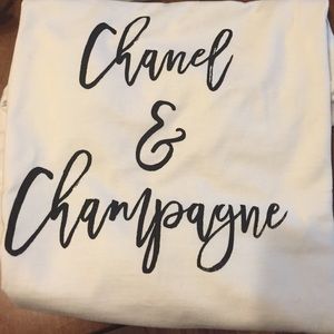 Reserved large chanel and champagne shirt