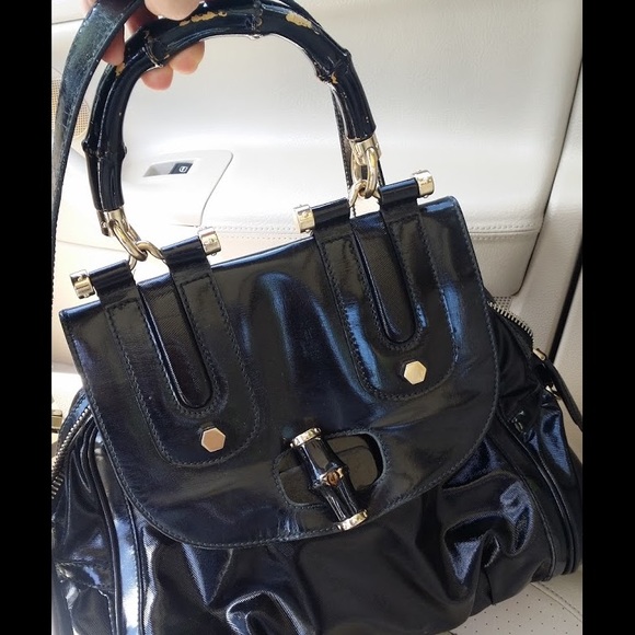 💯 authentic GUCCI Dialux Pop Bamboo handle 💥💥💥