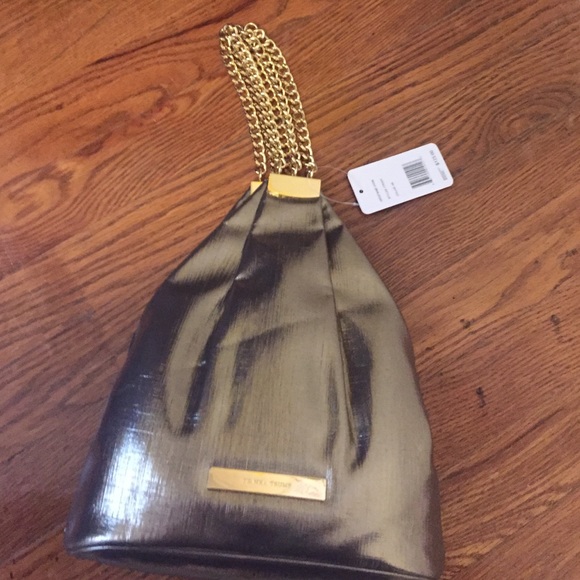 Gold, Metallic Ivanka Trump handbag
