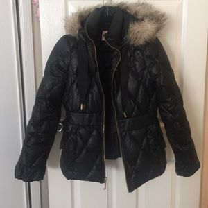 Juicy couture black ski puffer coat size M