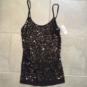 New Old Navy sequined top size M