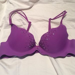 Purple Studded Victoria's Secret Multi-way Bra 34A