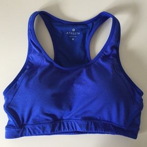 Athleta double dare royal blue medium support bra