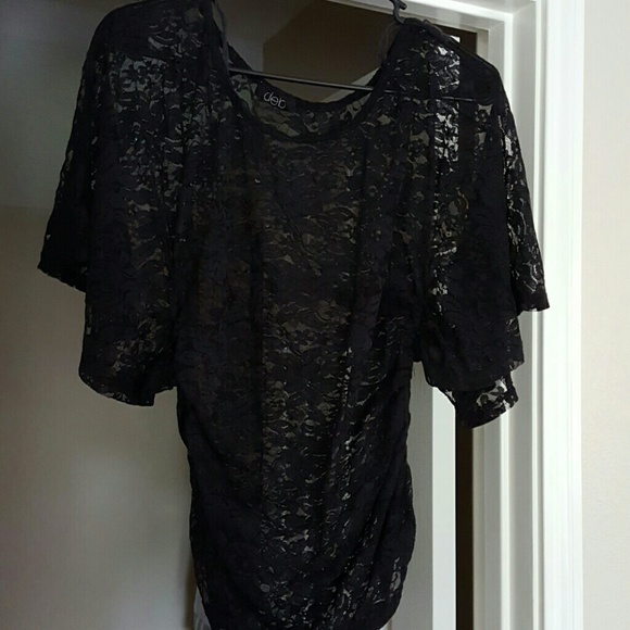Black lace top