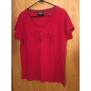 Never Worn! Victory Motorcycles Red SS Tee