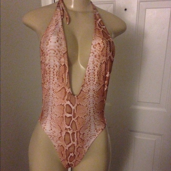 New Custom Made Snake Skin Swimsuit