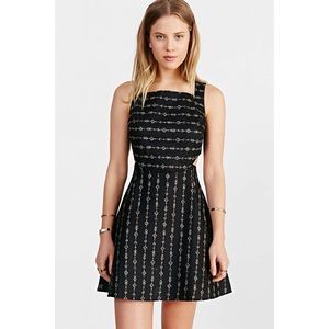 Urban Outfitters Ecote Cutout FitFlare Linen Dress