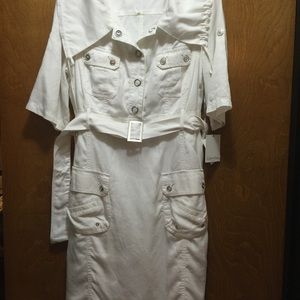 White Calvin Klein dress. Sz 12