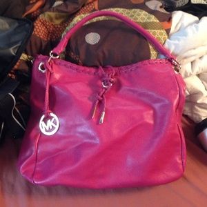 Fuschia/pink Michael Kors large purse