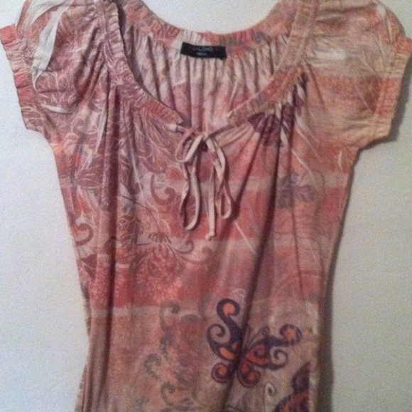 Cute cap sleeved butterfly top