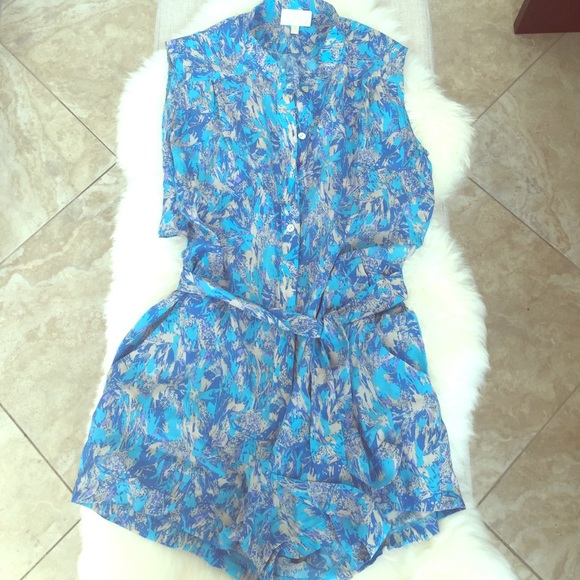 Open back silk romper - Picture 1 of 3