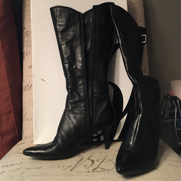 Nine West Calf High Heeled Boots