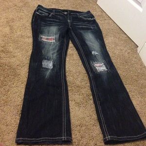 Patchy jeans