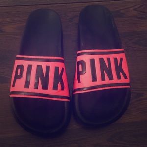 PINK Victoria secret slip in hot pink Slides szM