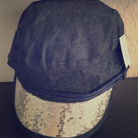 Blue jean hat