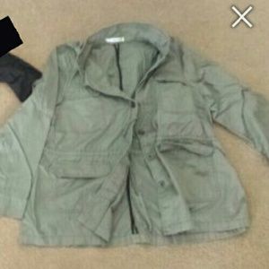 Long sleeve military Green thin Jacket