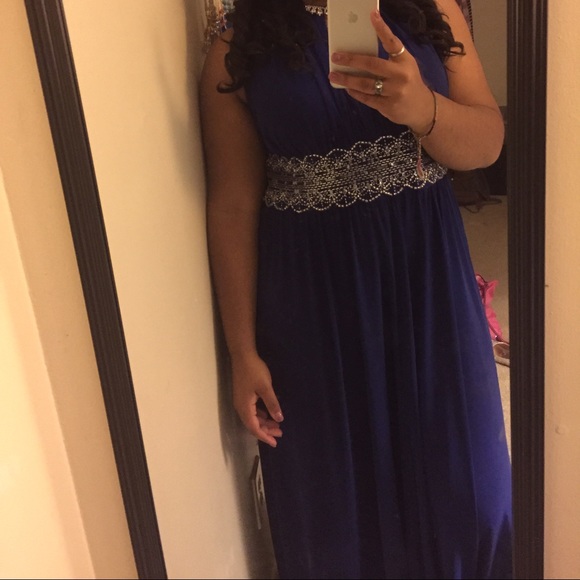Blue prom dress