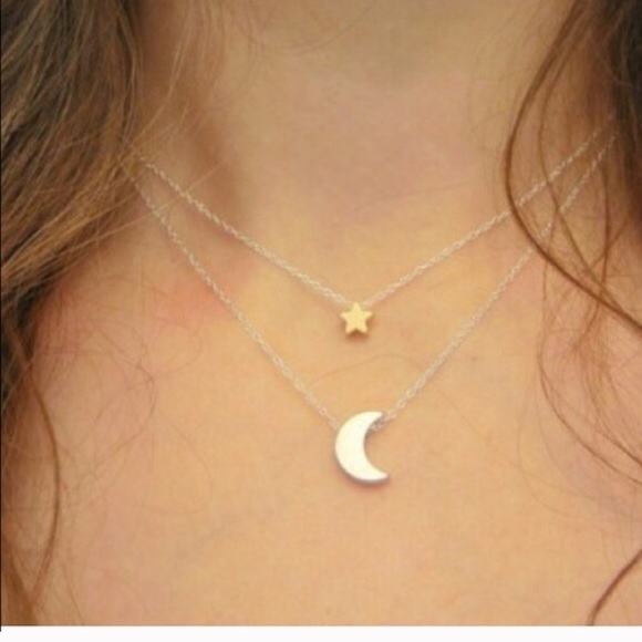 ✨✨✨💫I ❤️U to the moon and star necklace✨💫