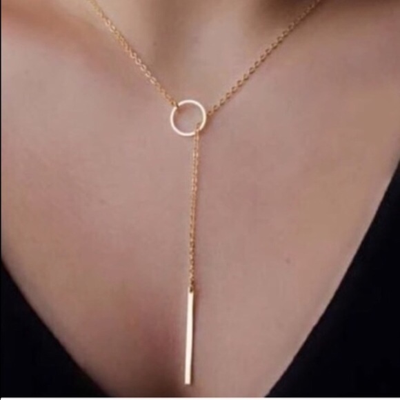 🎈🎉SALE! Delicate bar and circle boho necklace