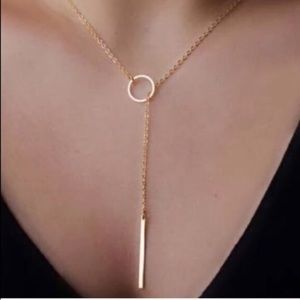 🎈🎉SALE! Delicate bar and circle boho necklace