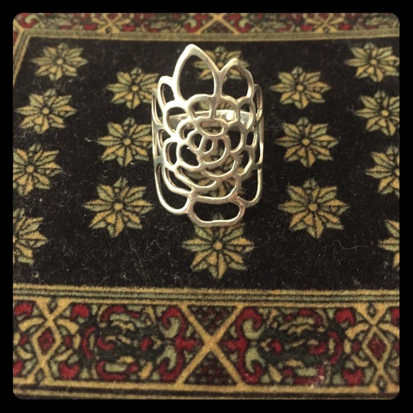 Sterling Silver Rose Ring