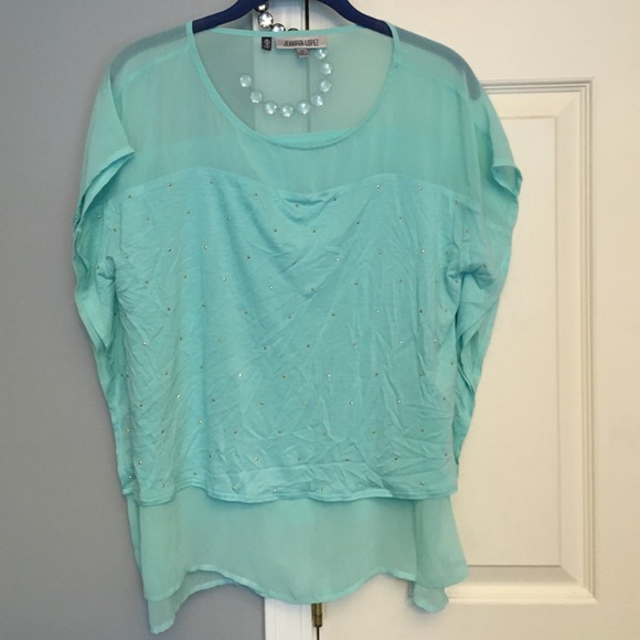 Jennifer lopez layered blouse - Picture 3 of 5