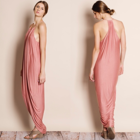 "At Last" Draped Front Tulip Dress - Picture 2 of 4