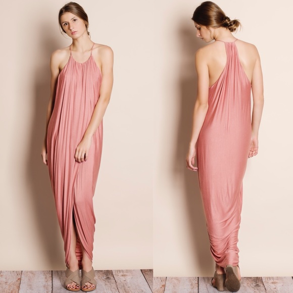 "At Last" Draped Front Tunic Dress - Picture 2 of 4