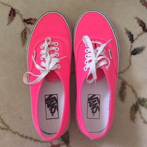 Neon Pink Vans
