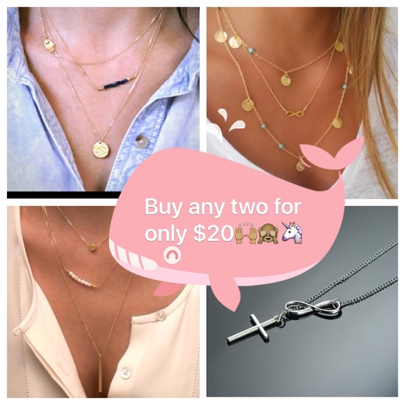 New. Three layer delicate necklace.