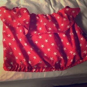 Super cute forth of July ready crop top!