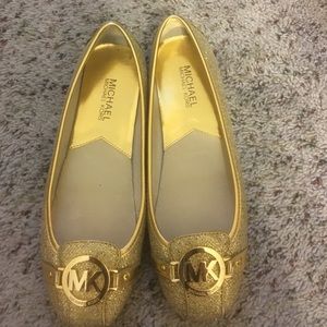 Michael KORS gold flats