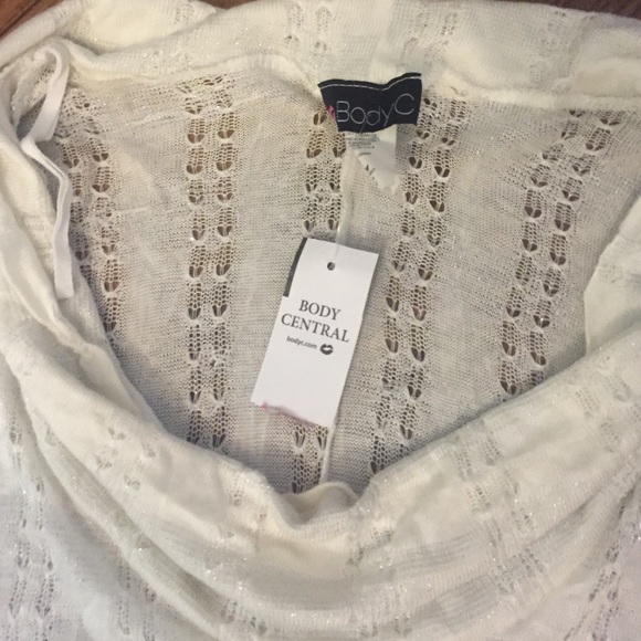 White/silver shimmer lightweight sweater - Picture 2 of 4