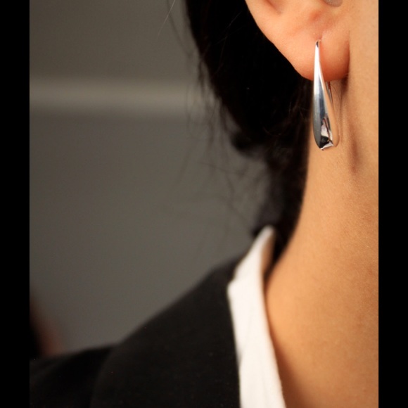 Sterling Silver 925 Tear Drop Earrings - Picture 3 of 3