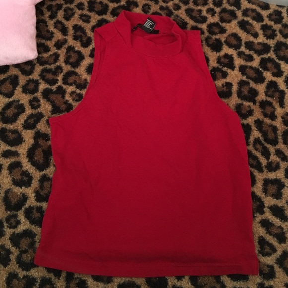 red crop top
