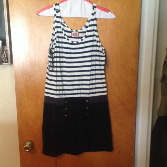 Juicy couture dress! Navy with white and blue