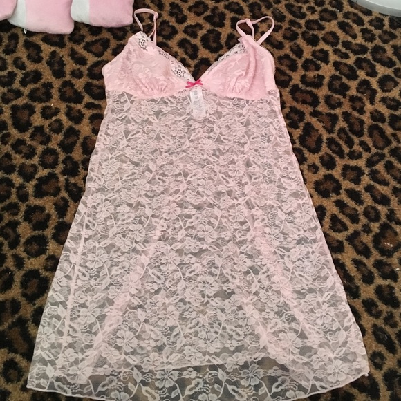pink lace lingerie