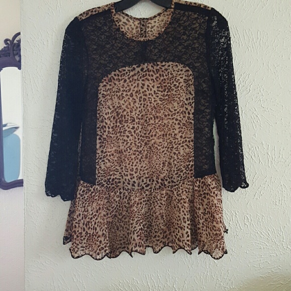 Thread for thought cheetah print top
