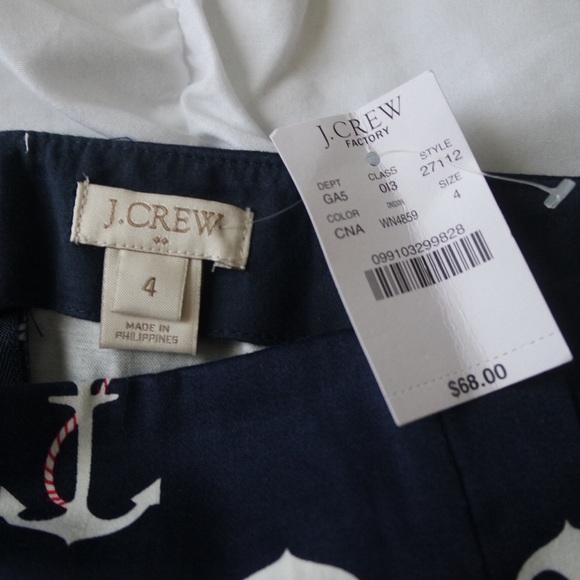 ** PRICE DROP ** J.Crew Navy Nautical Anchor Skirt