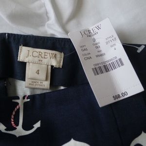 ** PRICE DROP ** J.Crew Navy Nautical Anchor Skirt