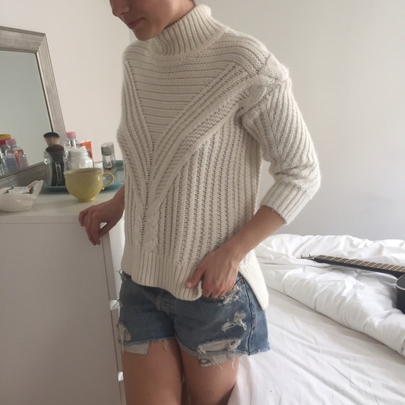 Chunky knit sweater white/cream